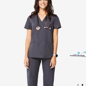 Charcoal Casma scrub top. NWT LIMITED EDITION